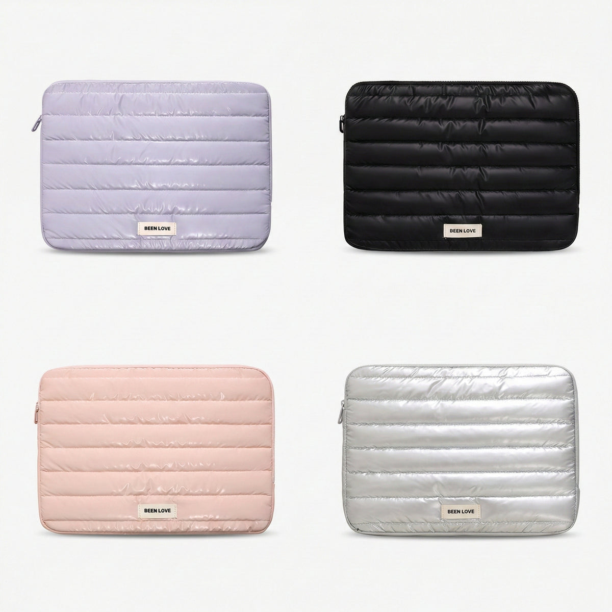 Premium Puffy Quilted Laptop Sleeve
