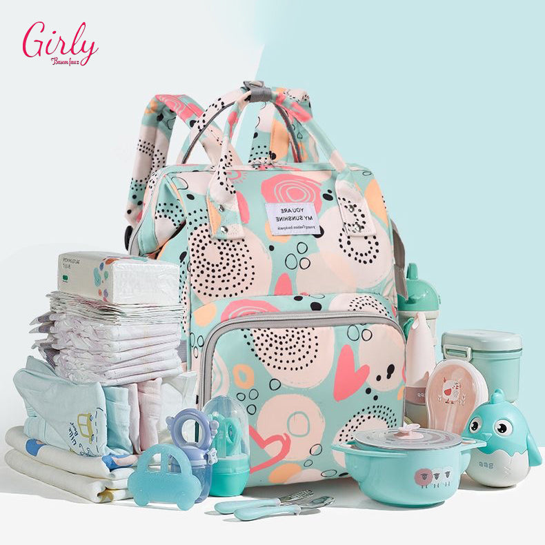 مامي باج مستوردة Waterproof بتقسيمات ذكية | Smart Mommy Backpack
