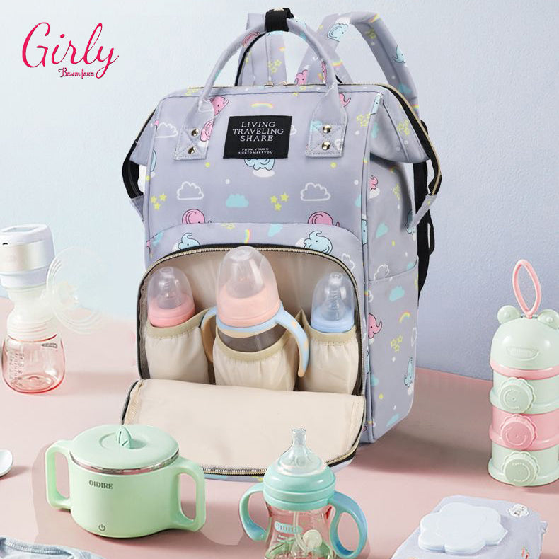 مامي باج مستوردة Waterproof بتقسيمات ذكية | Smart Mommy Backpack