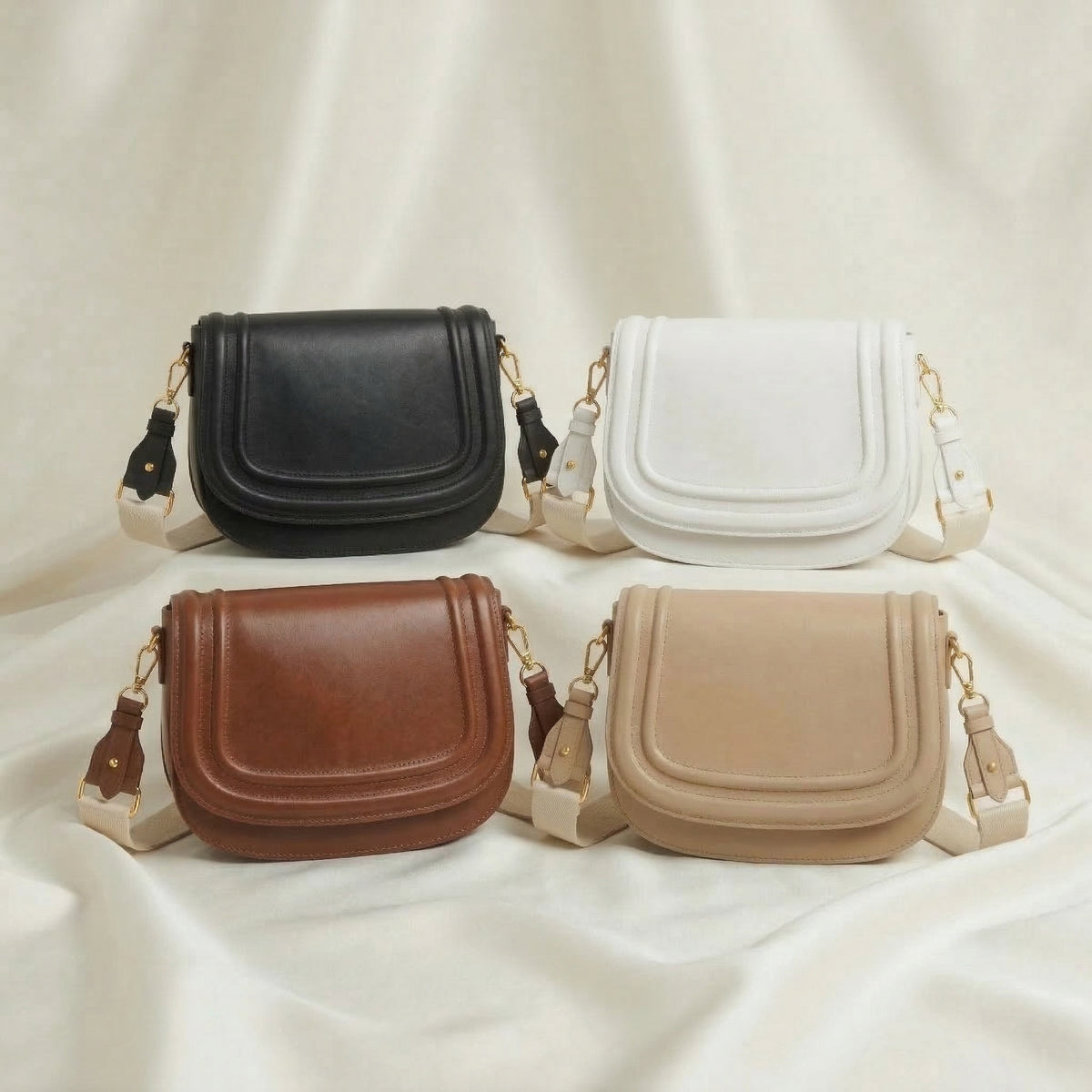 Elegant Saddle Bag – شنطة جلد بتصميم كلاسيك عصري