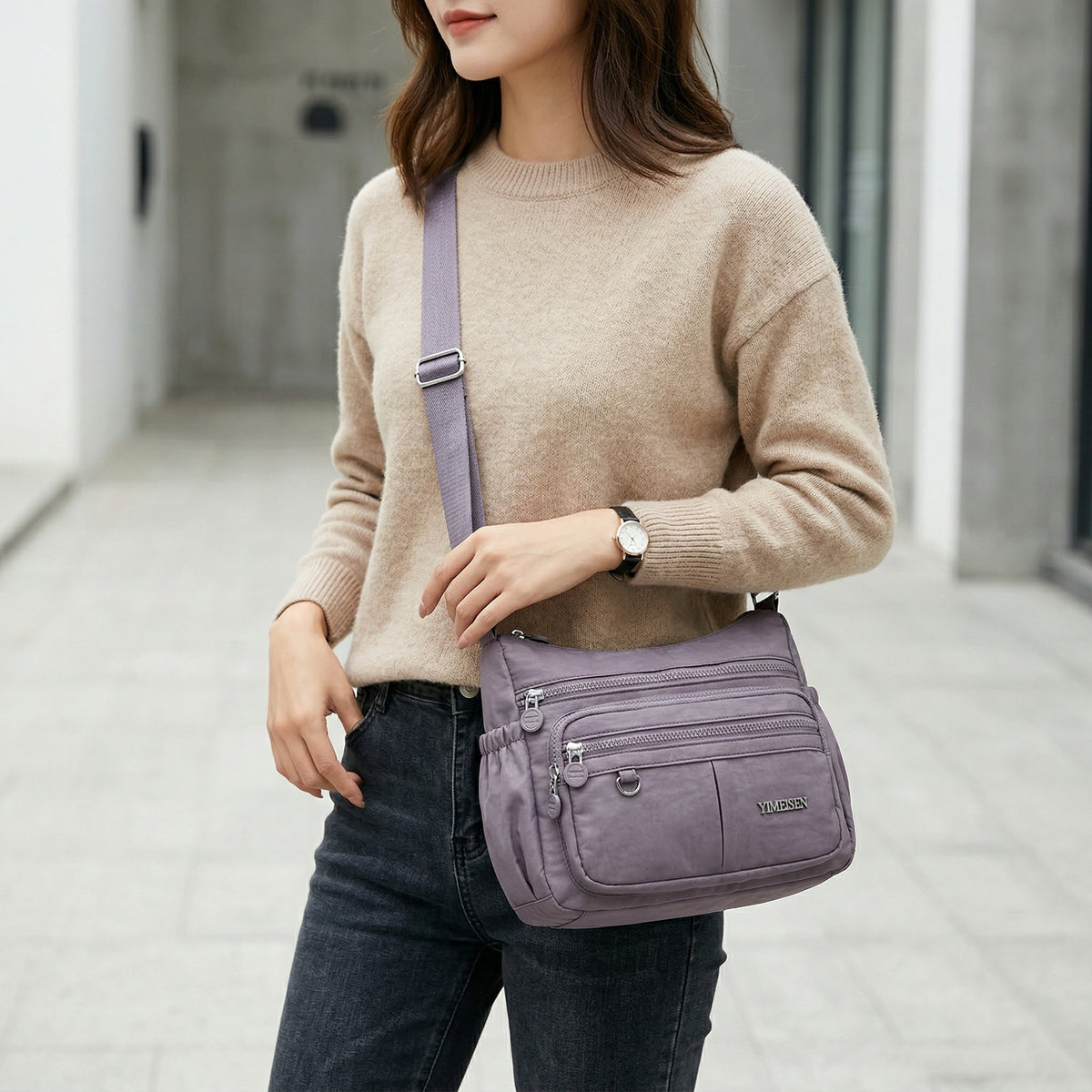 شنطة كروس عملية للاستخدام اليومي – Luxury Waterproof Crossbody