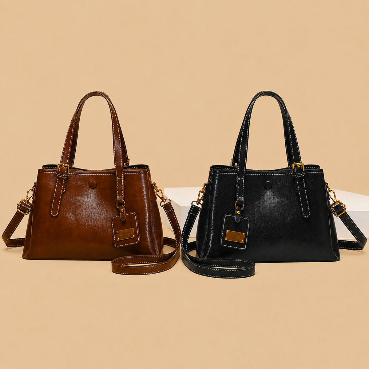 شنطة مستوردة كلاسيك بتفاصيل راقية | Timeless Chic Handbag