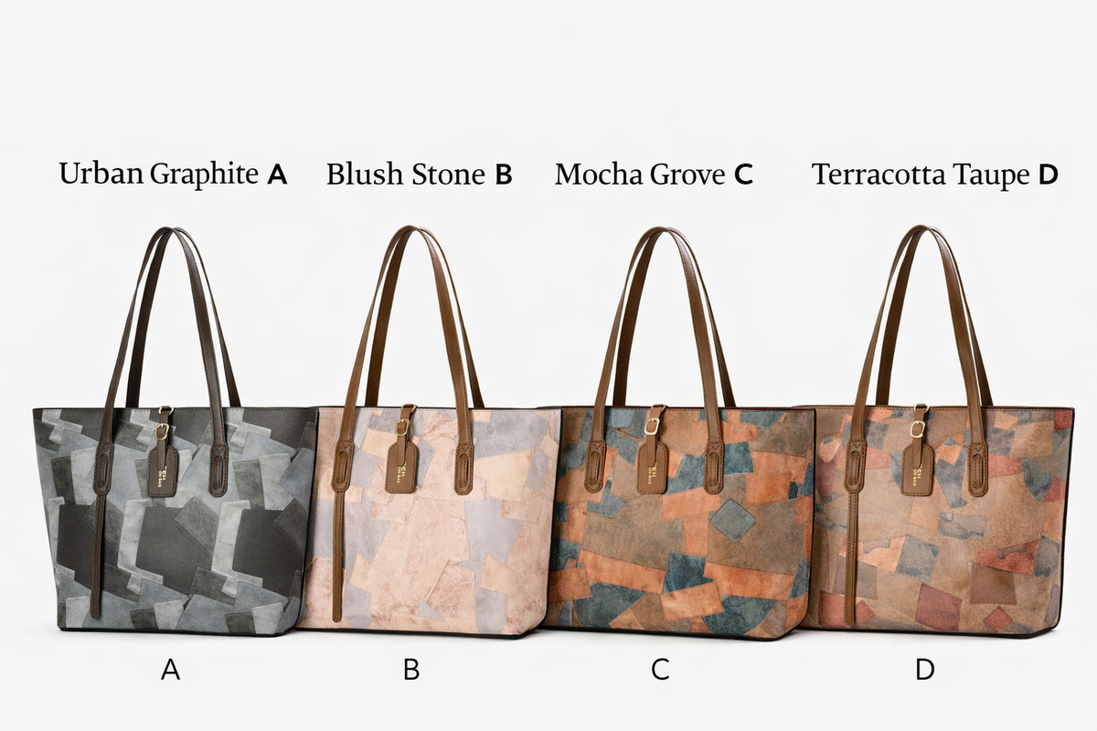 شنطة ستايل مميز بتصميم جرافيك عصري – Graphic Pattern Statement Tote