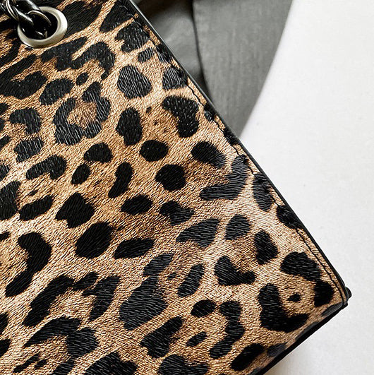 شنطة مستوردة جلد بنقشة Animal Print