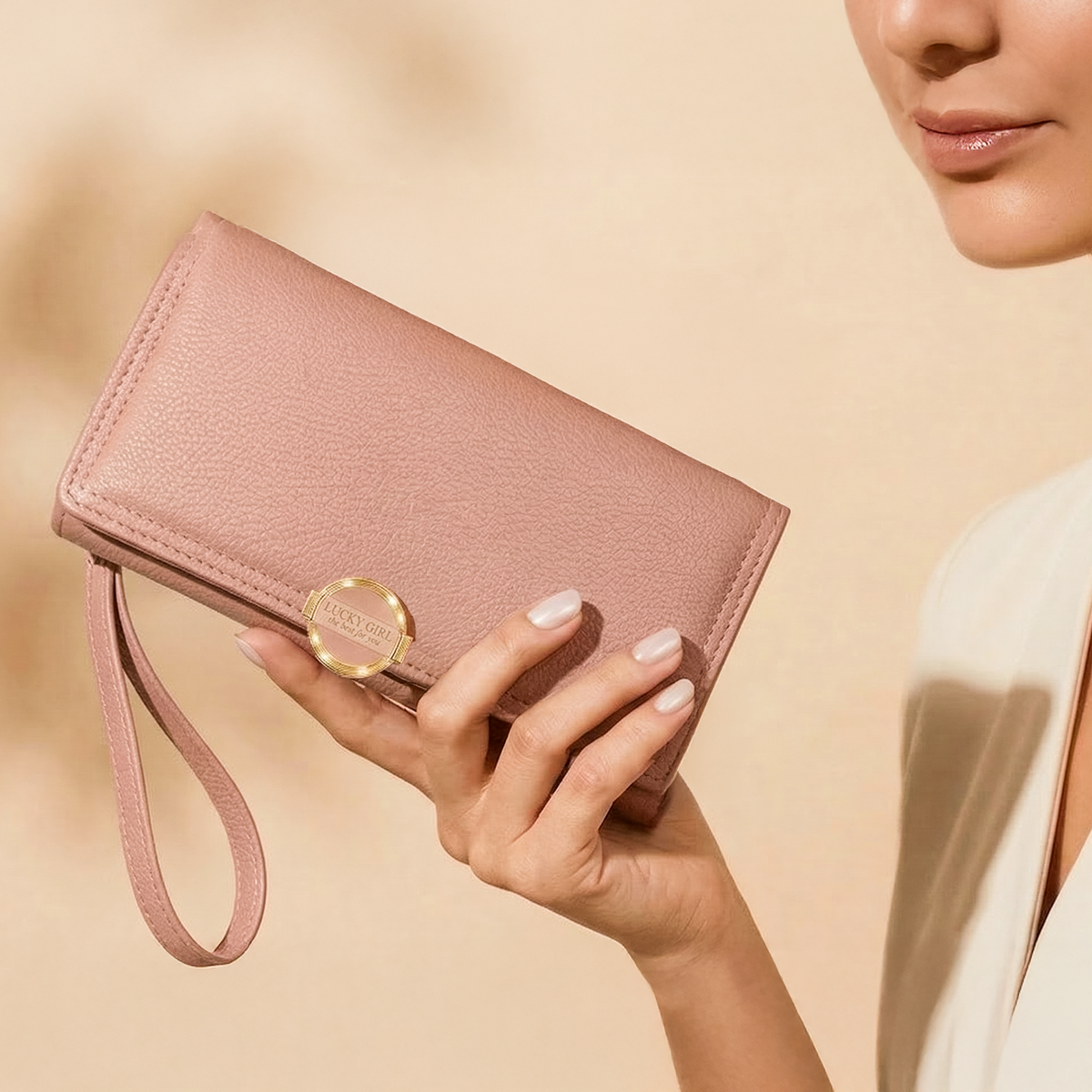 Elegant Wallet with Zipper – محفظة أنيقة للاستخدام اليومي