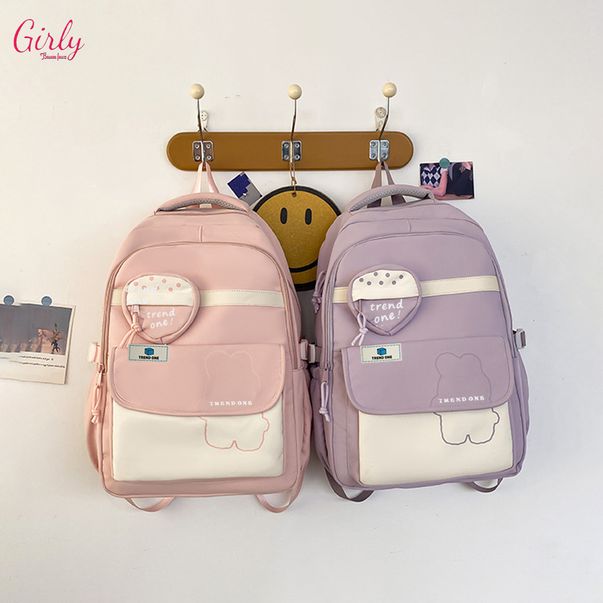 🎒 شنطة ظهر بناتي عملية للمدرسة والجامعة