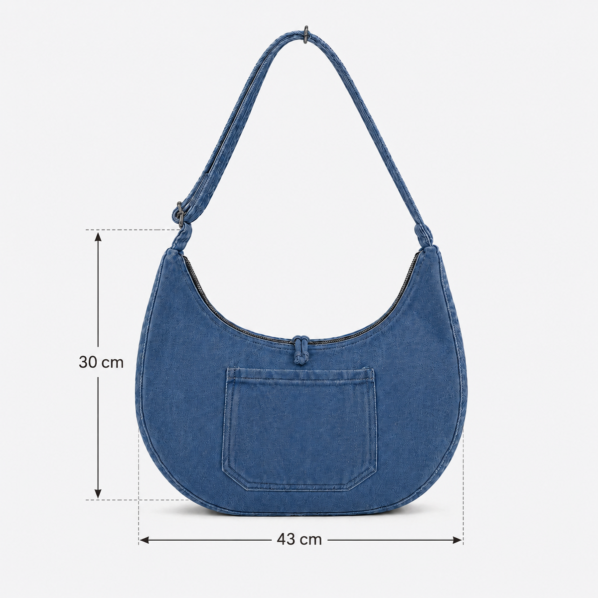 شنطة كتف مستوردة Denim Style بتفاصيل عصرية شيك 💙