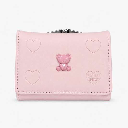 محفظة صغيرة بتفاصيل دب كيوت | Cute Bear Mini Wallet