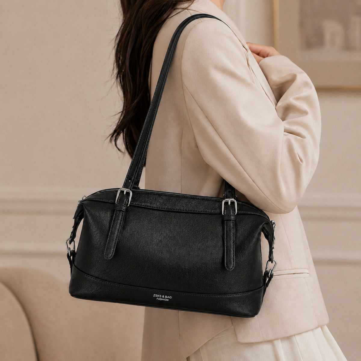 شنطة جلد مستوردة بتصميم أنيق للاستخدام اليومي | Everyday Bag