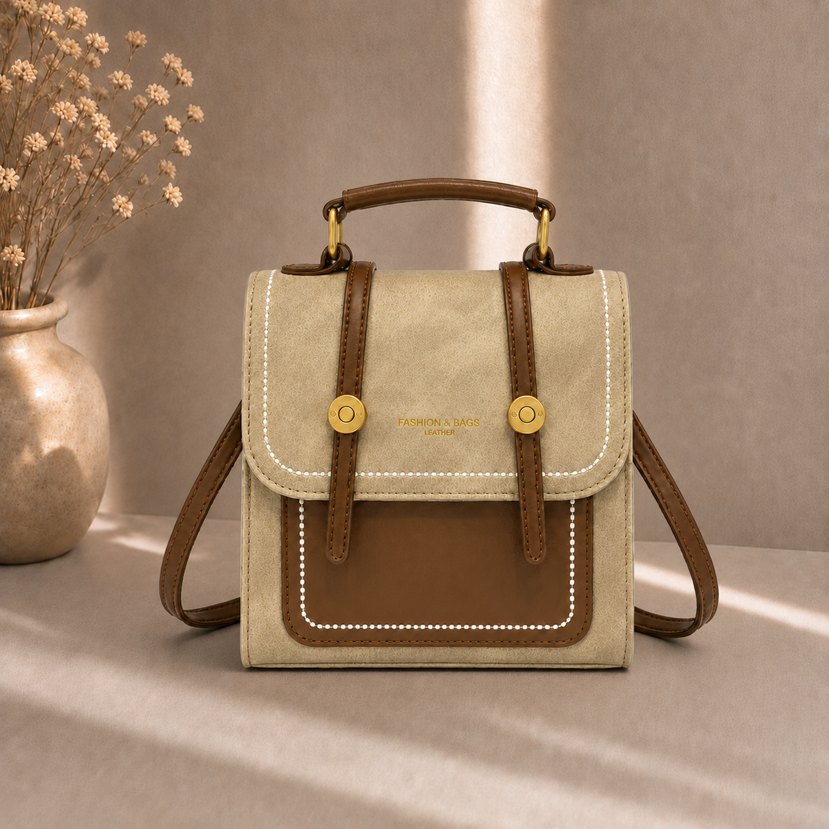 شنطة مستوردة 2 في 1 بستايل عصري وعملي | Convertible Backpack & Cross Bag