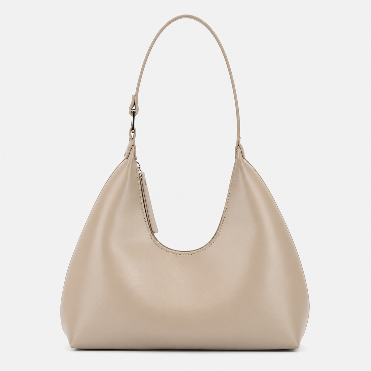 شنطة كتف هاف مون جلد ناعمة بتصميم عصري أنيق - Half Moon Shoulder Bag