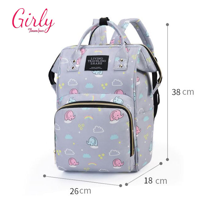 مامي باج مستوردة Waterproof بتقسيمات ذكية | Smart Mommy Backpack