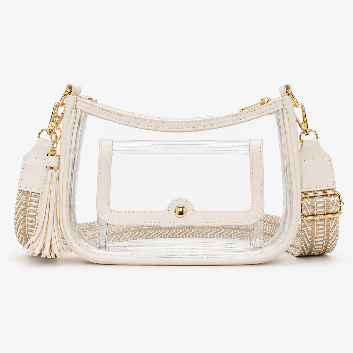شنطة شفافة مستوردة بتفاصيل Clear Casual Chic