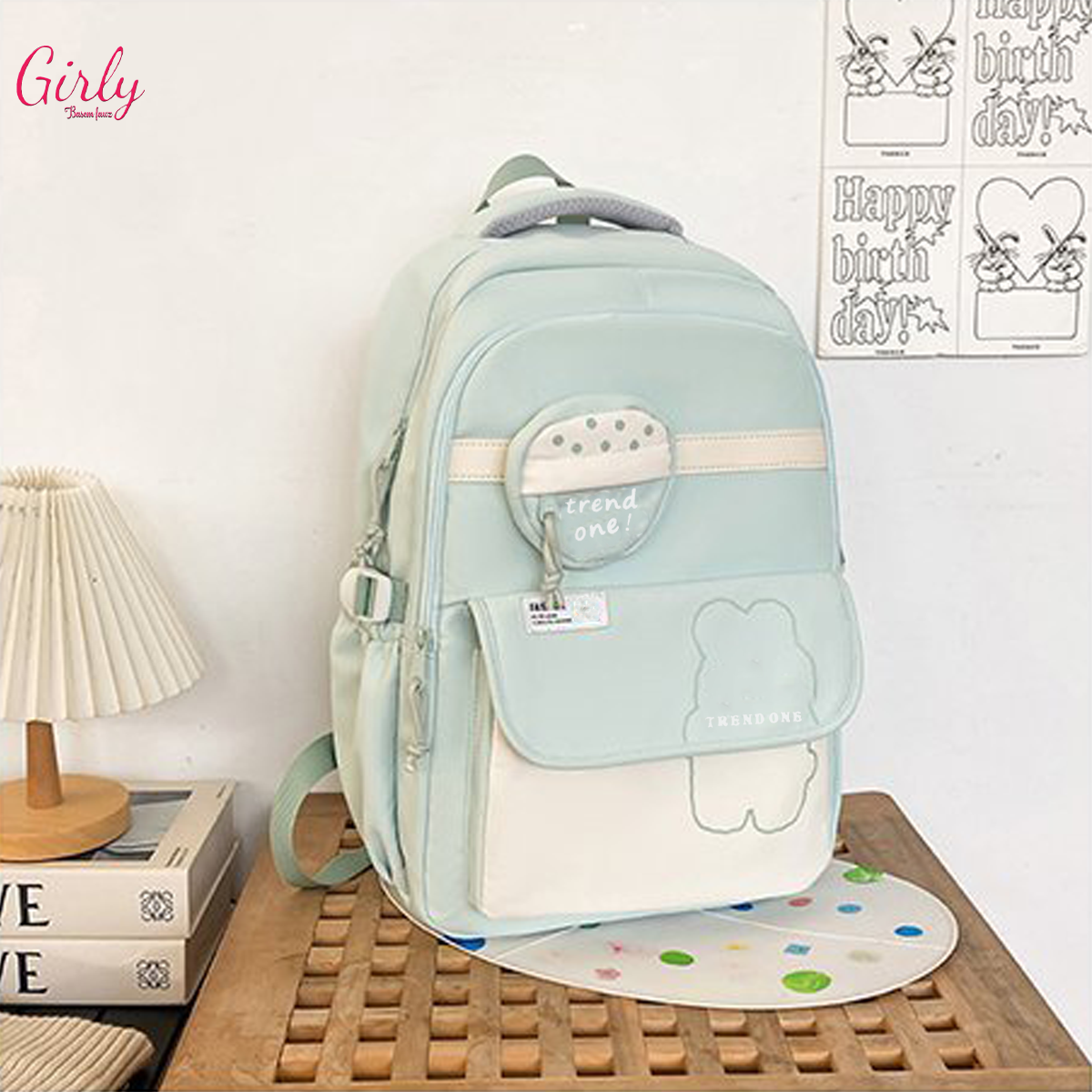 🎒 شنطة ظهر بناتي عملية للمدرسة والجامعة