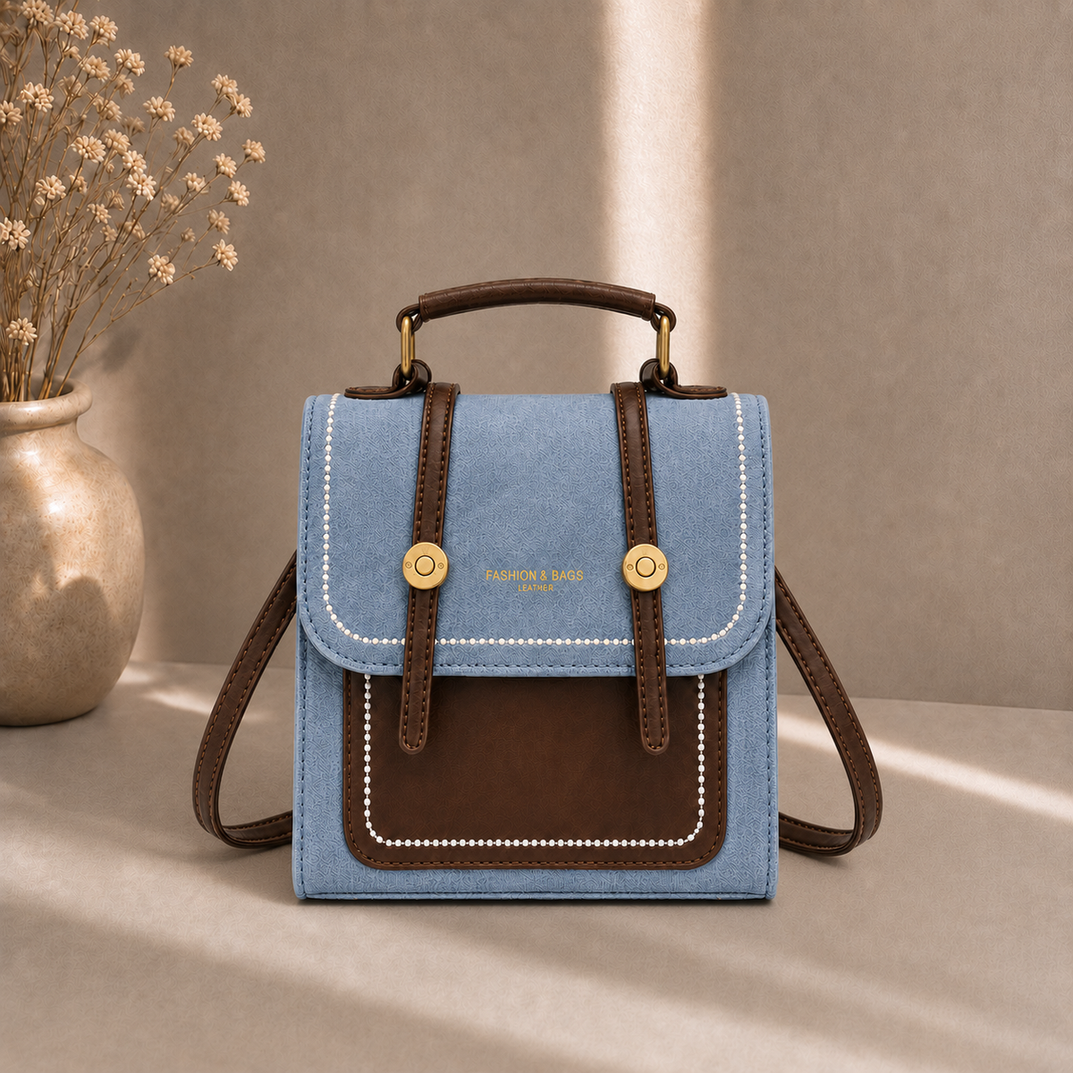 شنطة مستوردة 2 في 1 بستايل عصري وعملي | Convertible Backpack & Cross Bag