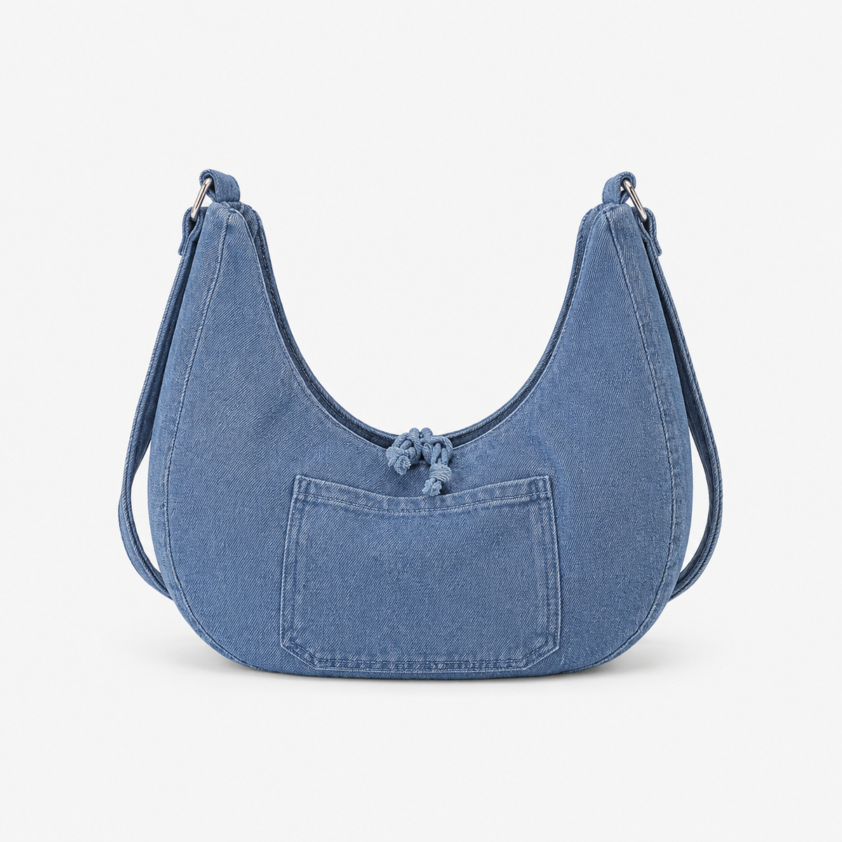 شنطة كتف مستوردة Denim Style بتفاصيل عصرية شيك 💙