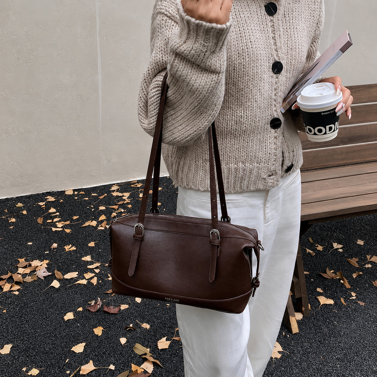شنطة جلد مستوردة بتصميم أنيق للاستخدام اليومي | Everyday Bag