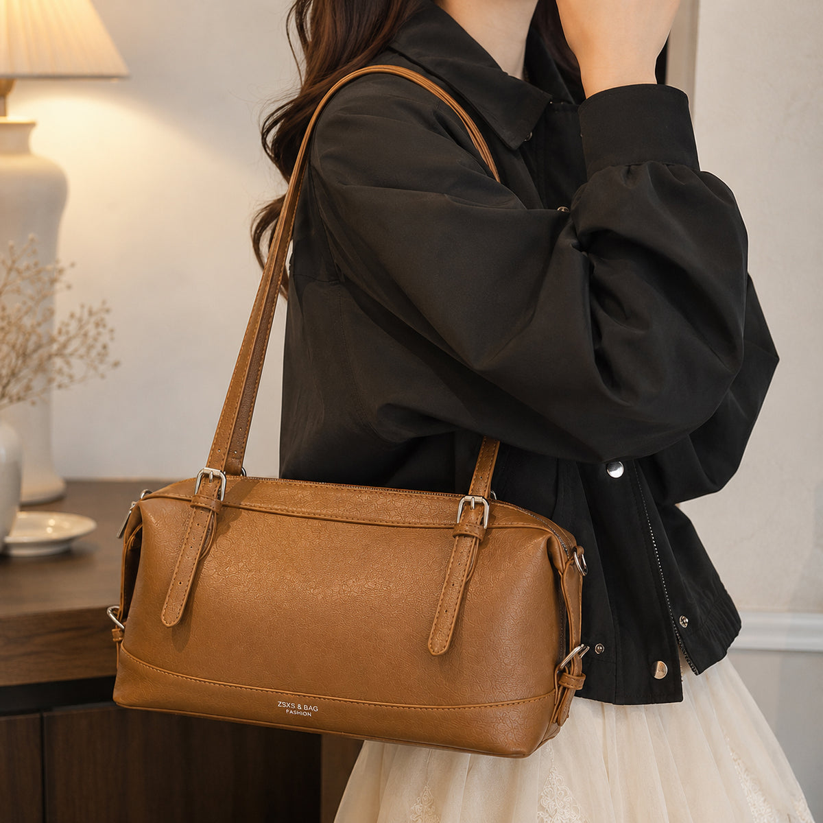 شنطة جلد مستوردة بتصميم أنيق للاستخدام اليومي | Everyday Bag
