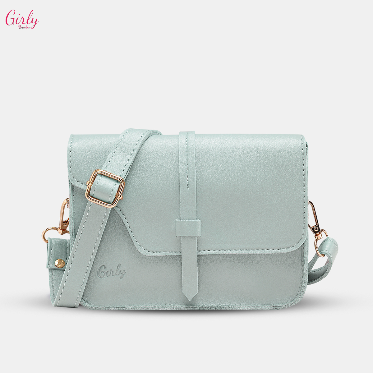 شنطة كروس جلد بتوقيع Girly ✨