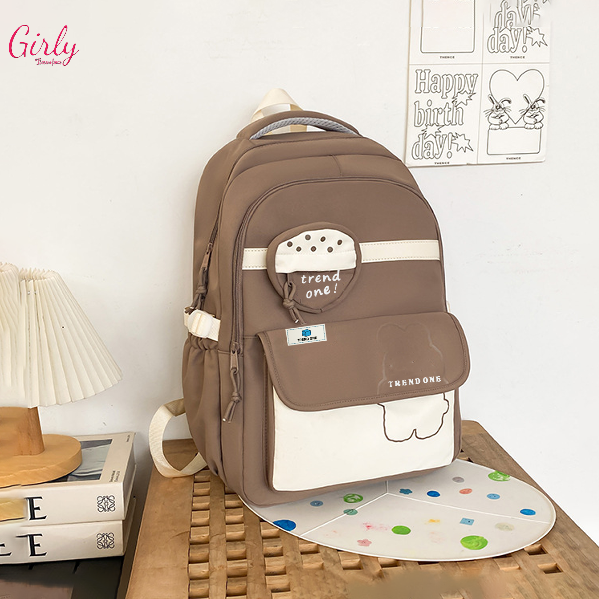 🎒 شنطة ظهر بناتي عملية للمدرسة والجامعة
