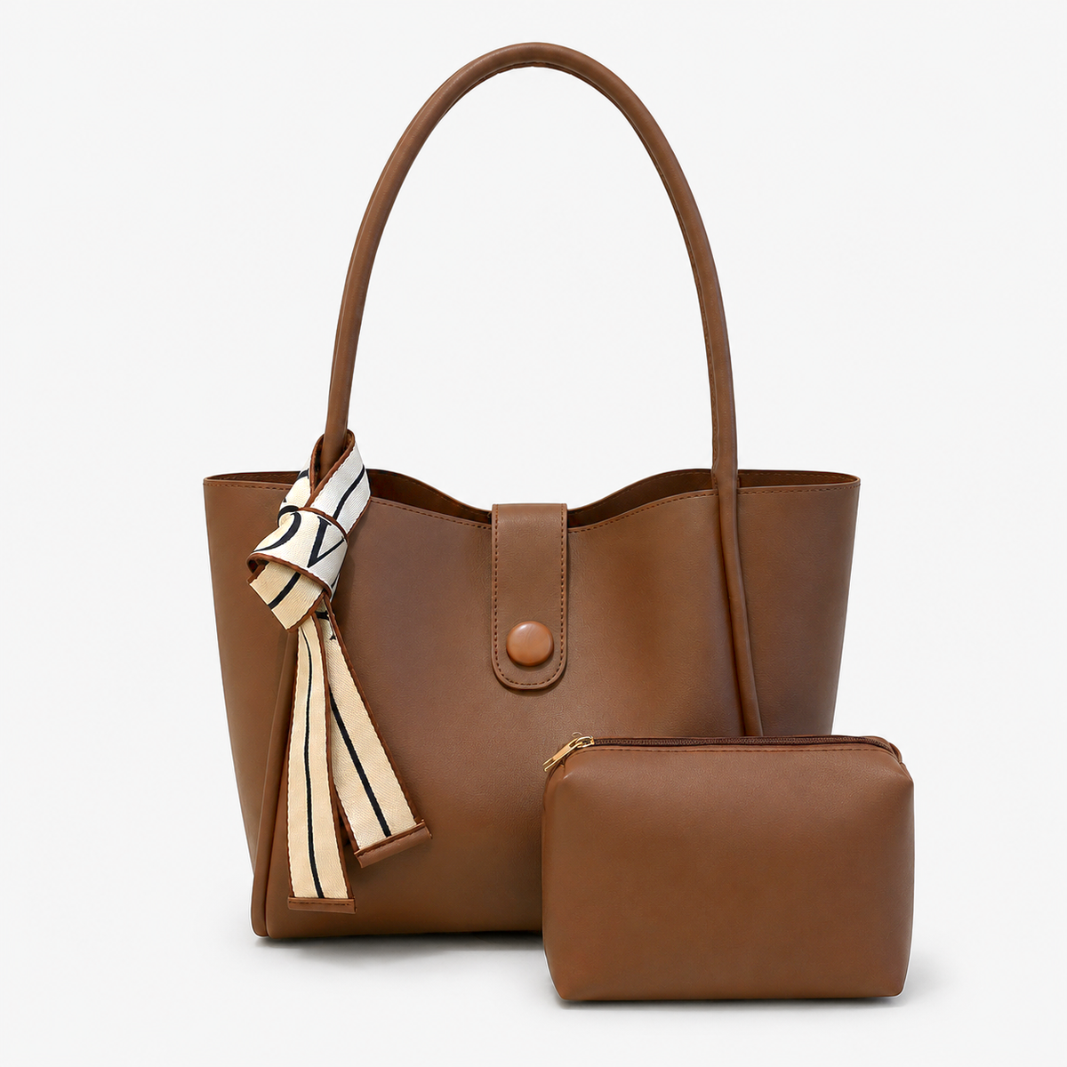 Elegant Tote Bag Set بتفاصيل Minimal تناسب كل الإطلالات