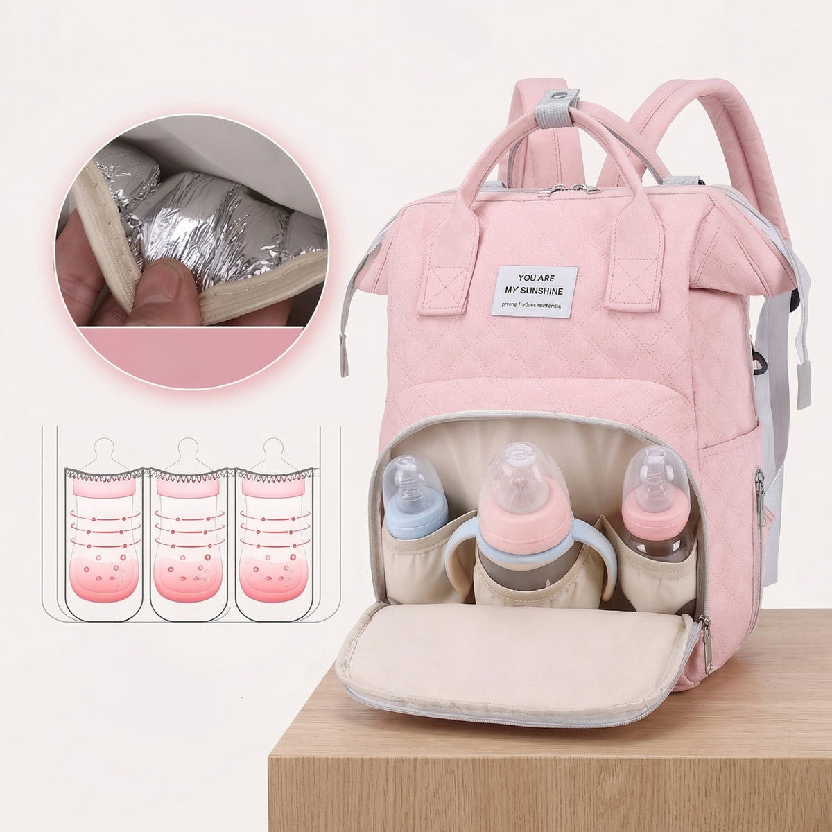 شنطة مامي بتنظيم ذكي - Smart Organizer Mommy Bag