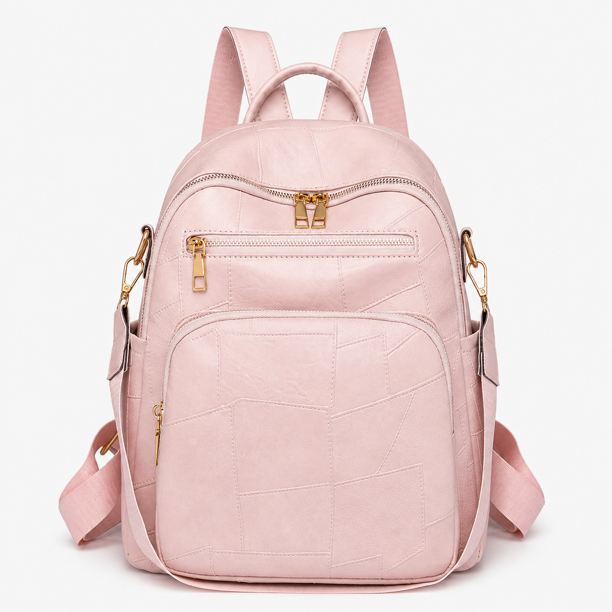 Artistic Textured Leather Backpack