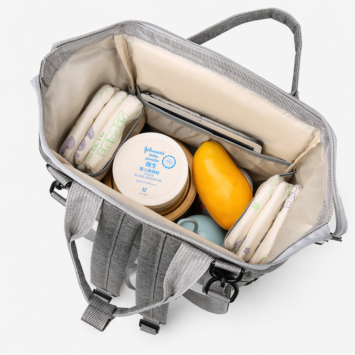 شنطة بيبي بتنظيم مثالي ولمسة أنيقة - Organized Diaper Bag