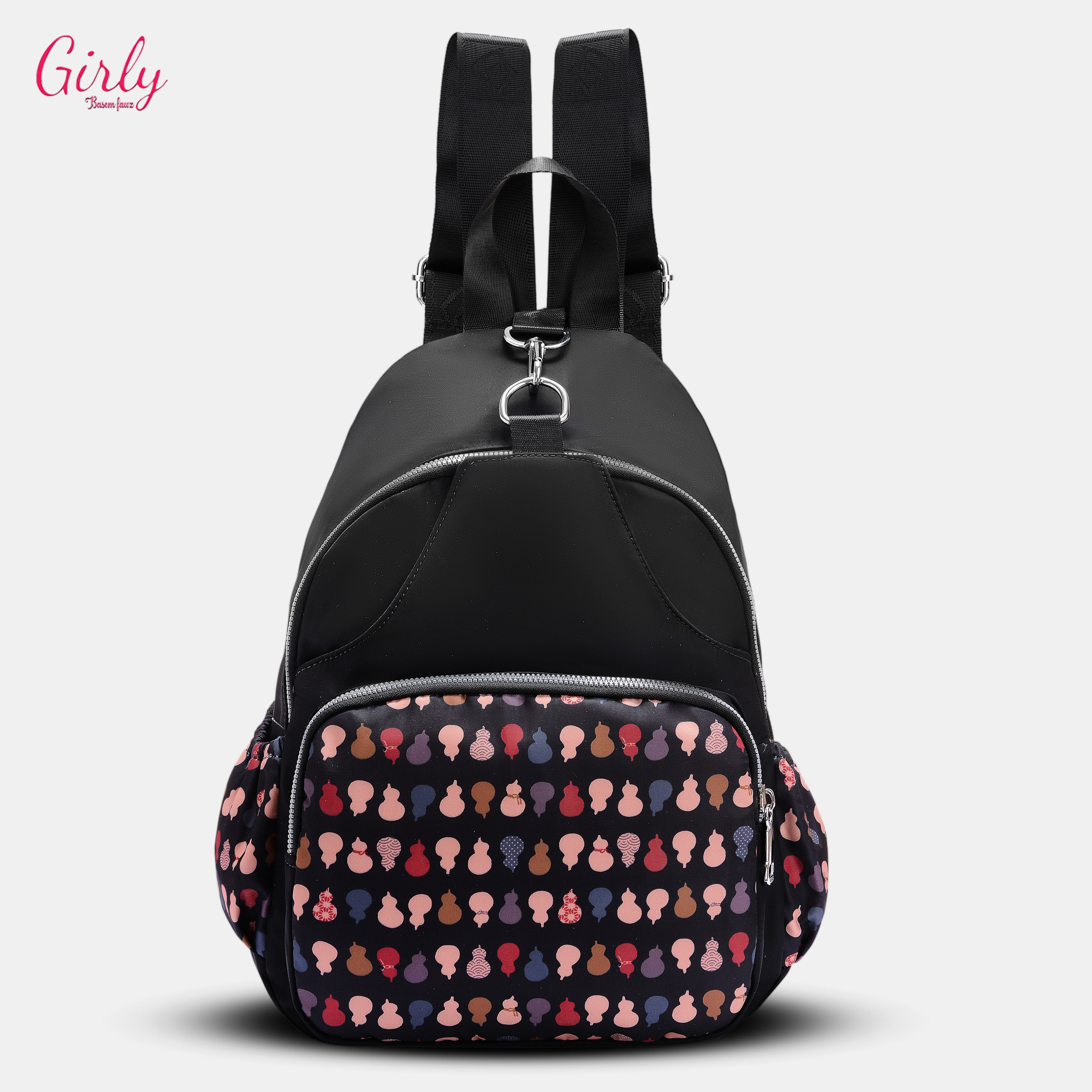 🎒 شنطة ظهر Girly مطبوعة بأشكال عصرية