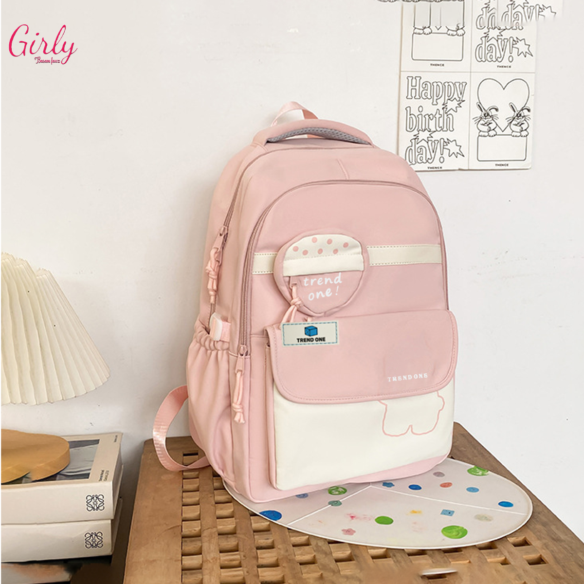 🎒 شنطة ظهر بناتي عملية للمدرسة والجامعة