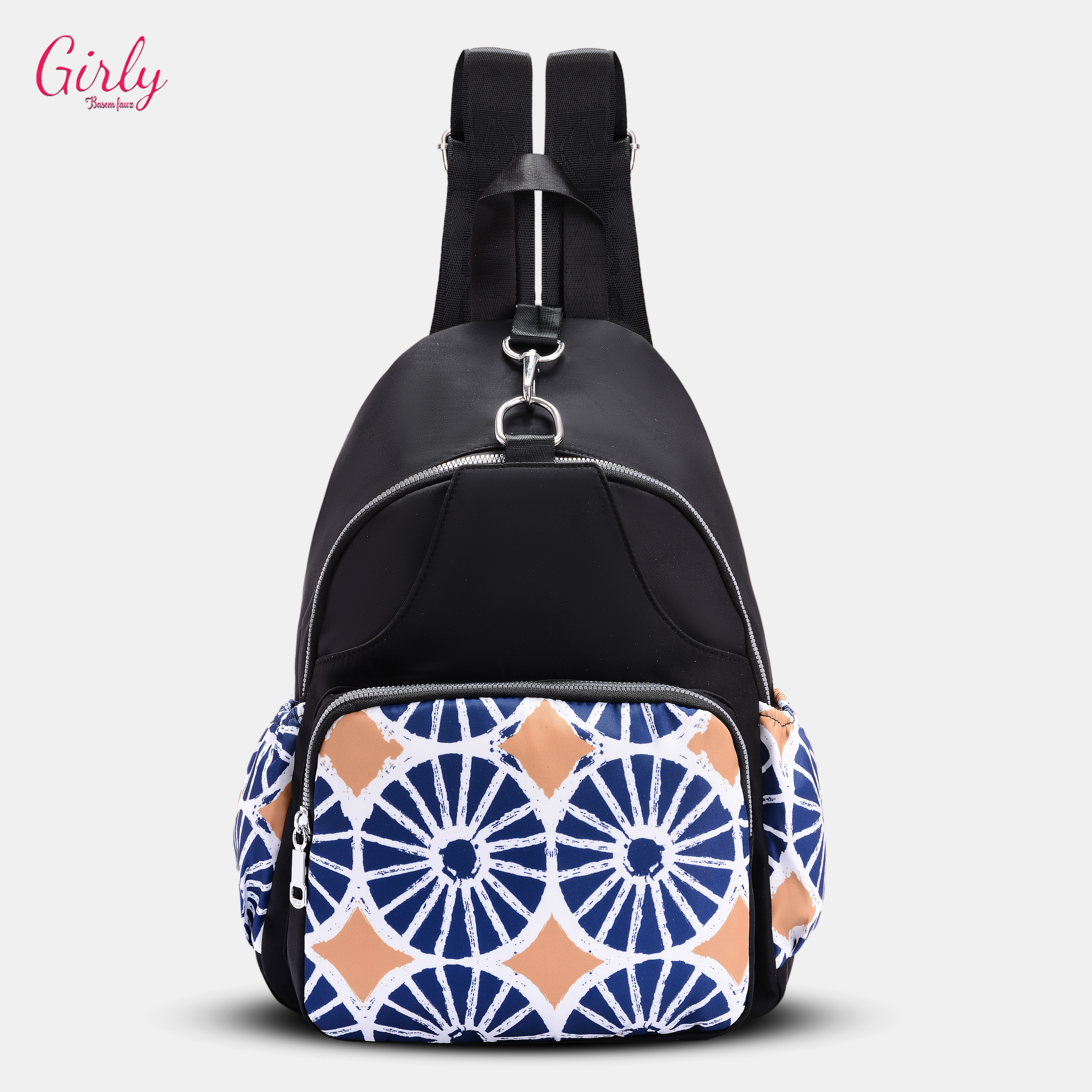 🎒 شنطة ظهر Girly مطبوعة بأشكال عصرية