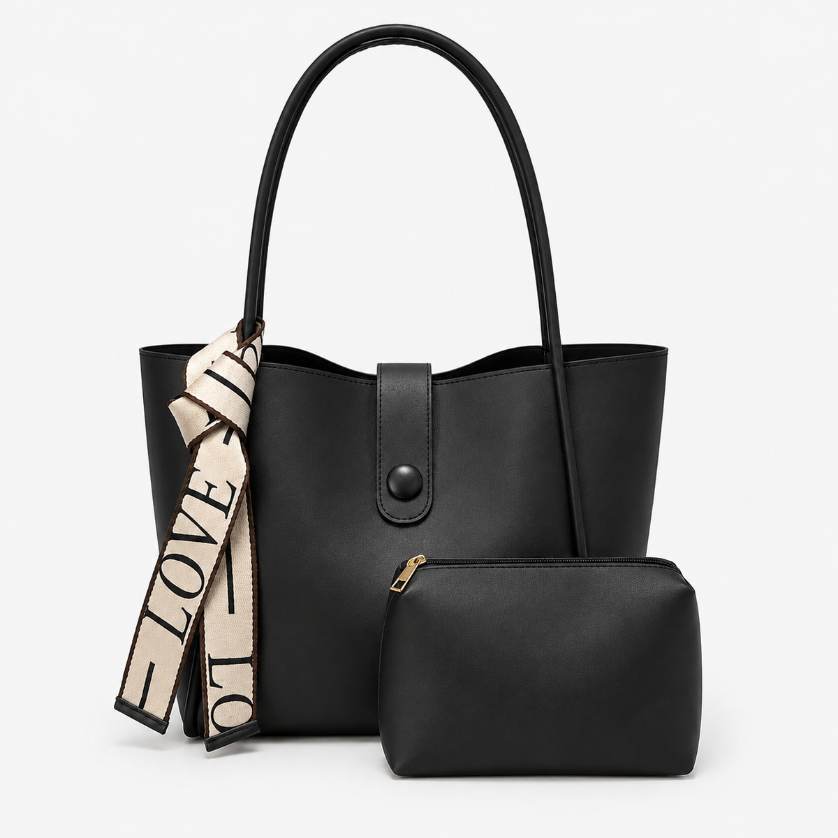 Elegant Tote Bag Set بتفاصيل Minimal تناسب كل الإطلالات