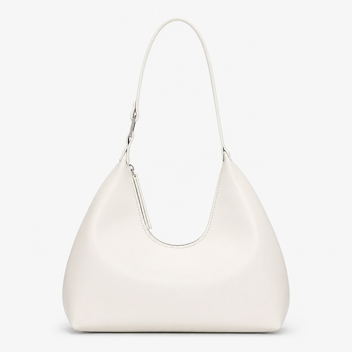 شنطة كتف هاف مون جلد ناعمة بتصميم عصري أنيق - Half Moon Shoulder Bag