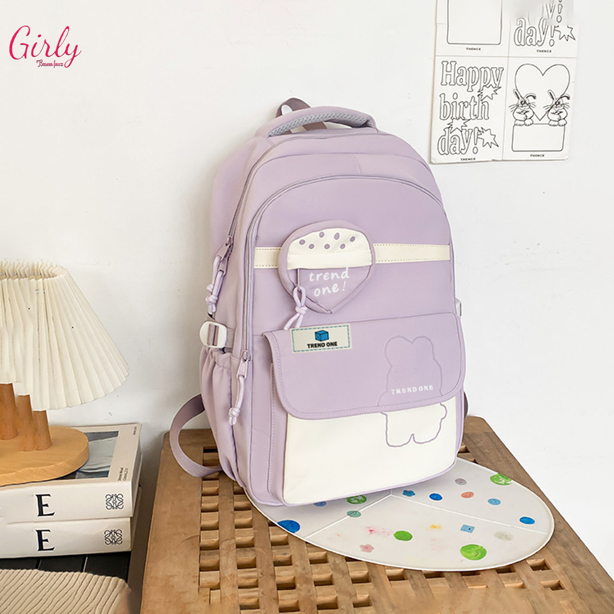 🎒 شنطة ظهر بناتي عملية للمدرسة والجامعة