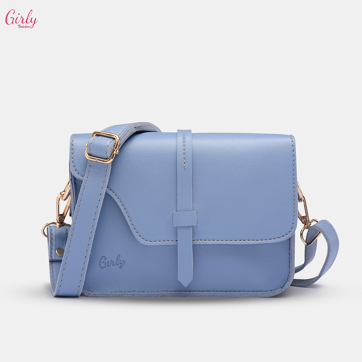 شنطة كروس جلد بتوقيع Girly ✨