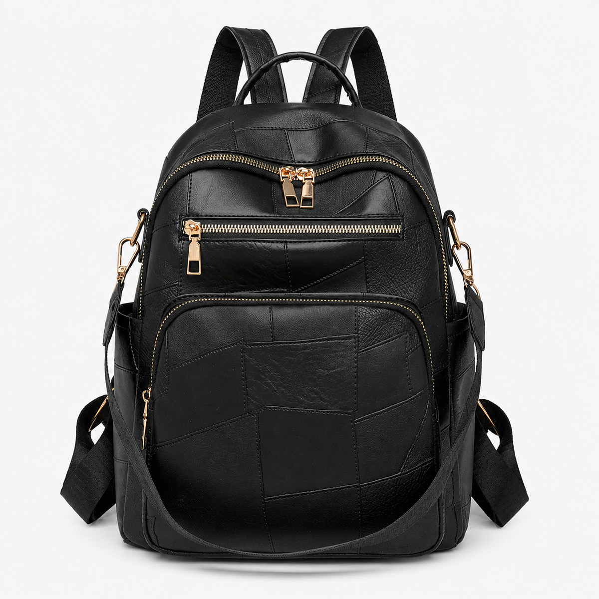 Artistic Textured Leather Backpack