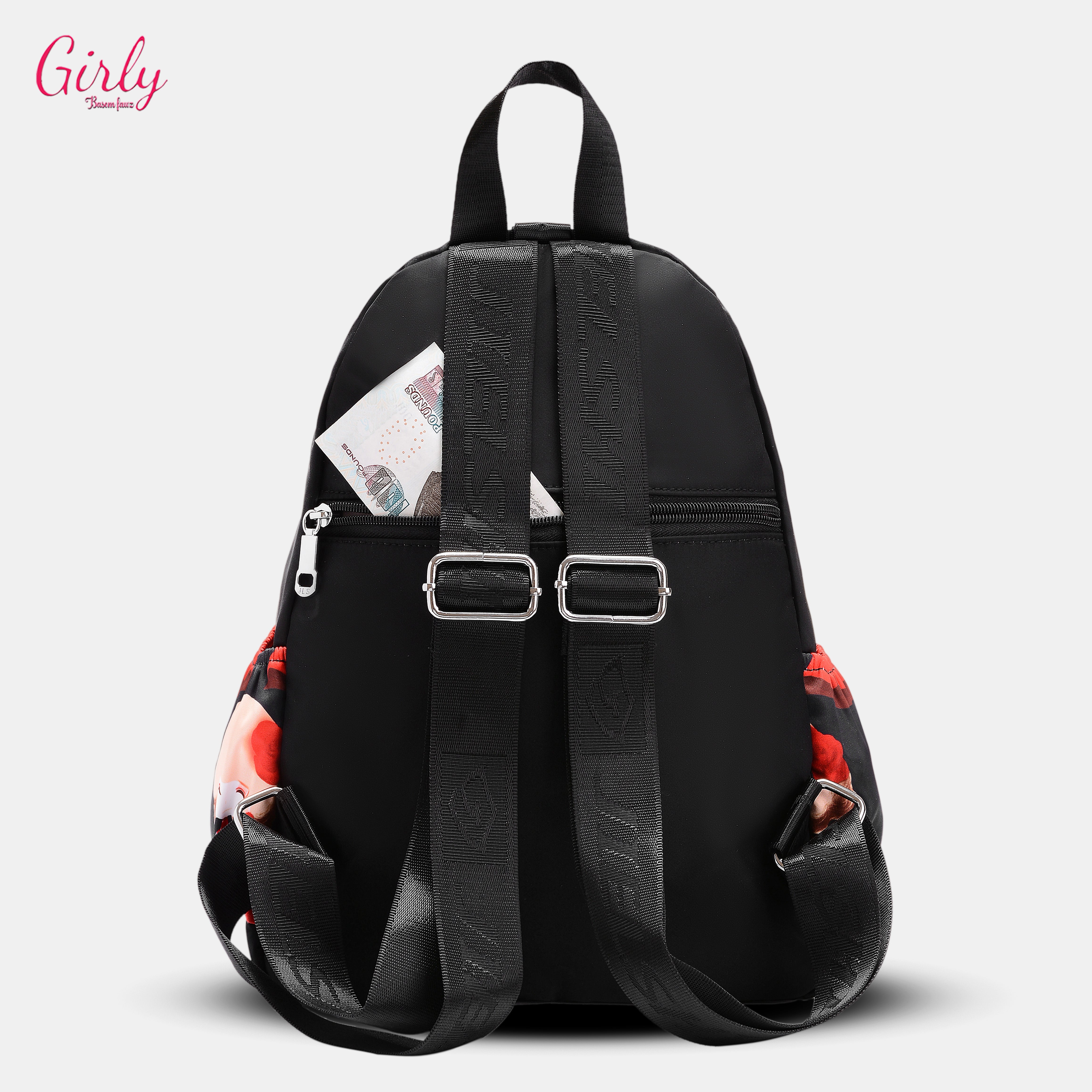🎒 شنطة ظهر Girly مطبوعة بأشكال عصرية