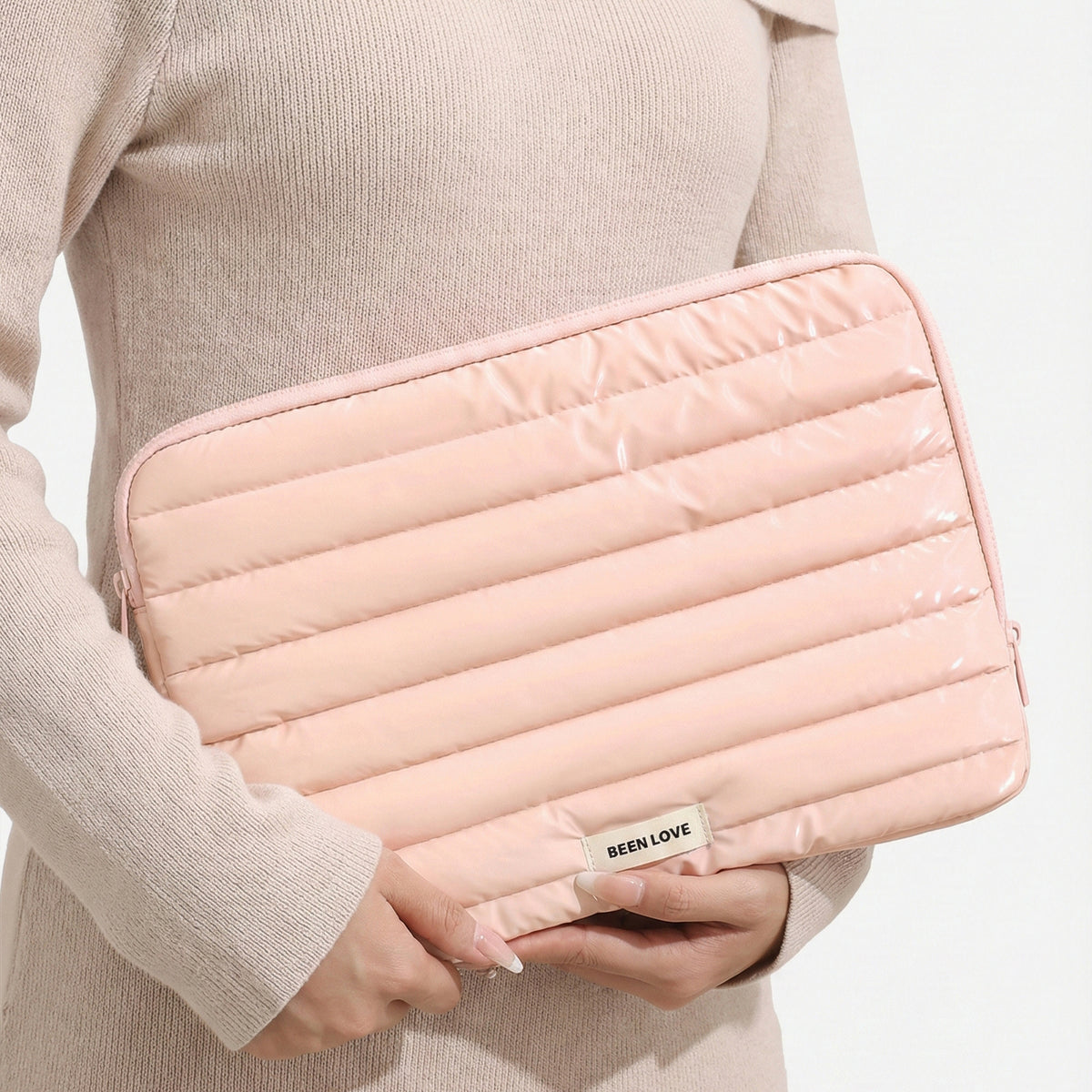 Premium Puffy Quilted Laptop Sleeve