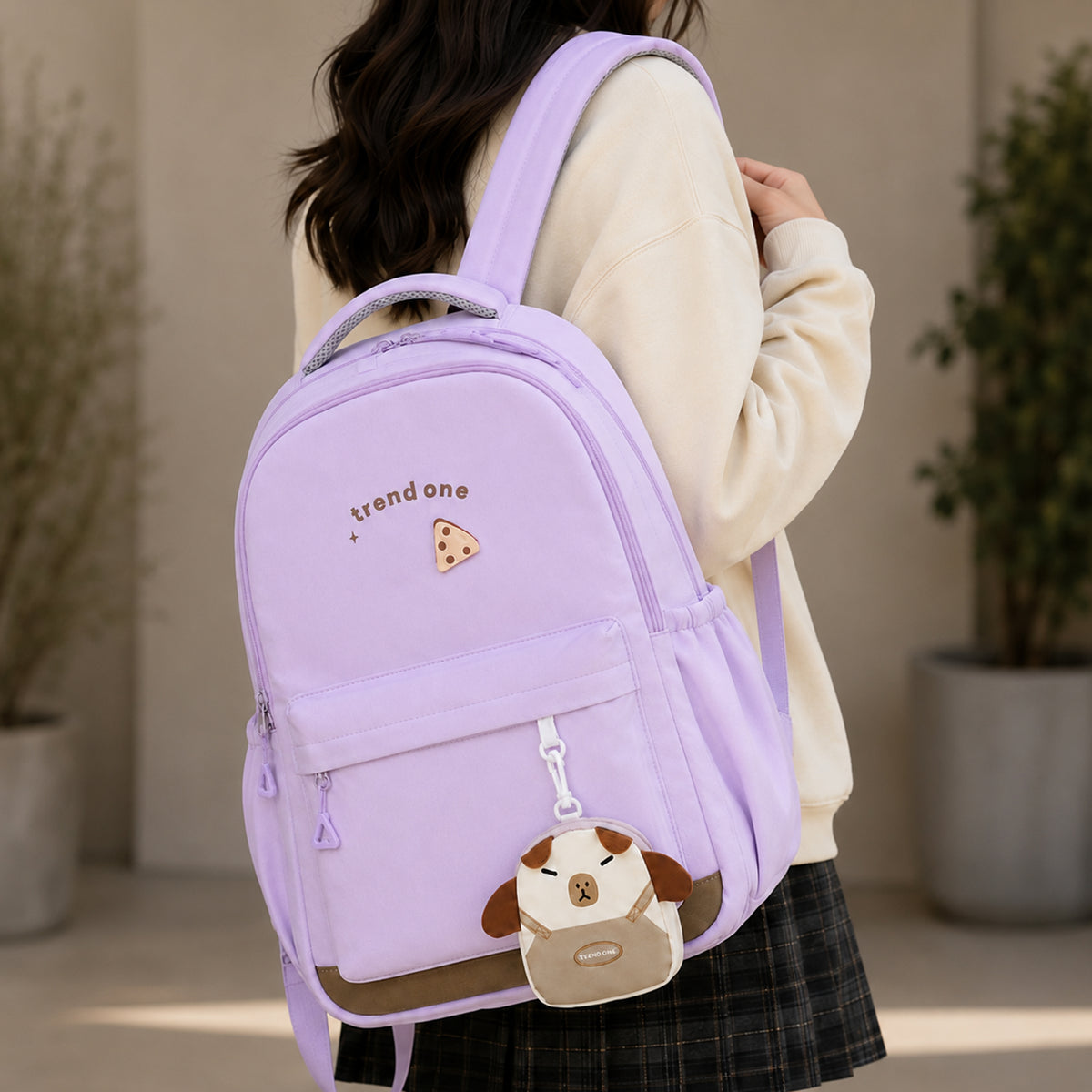 شنطة مدرسية مستوردة 18 بوصة – Pastel Vibes