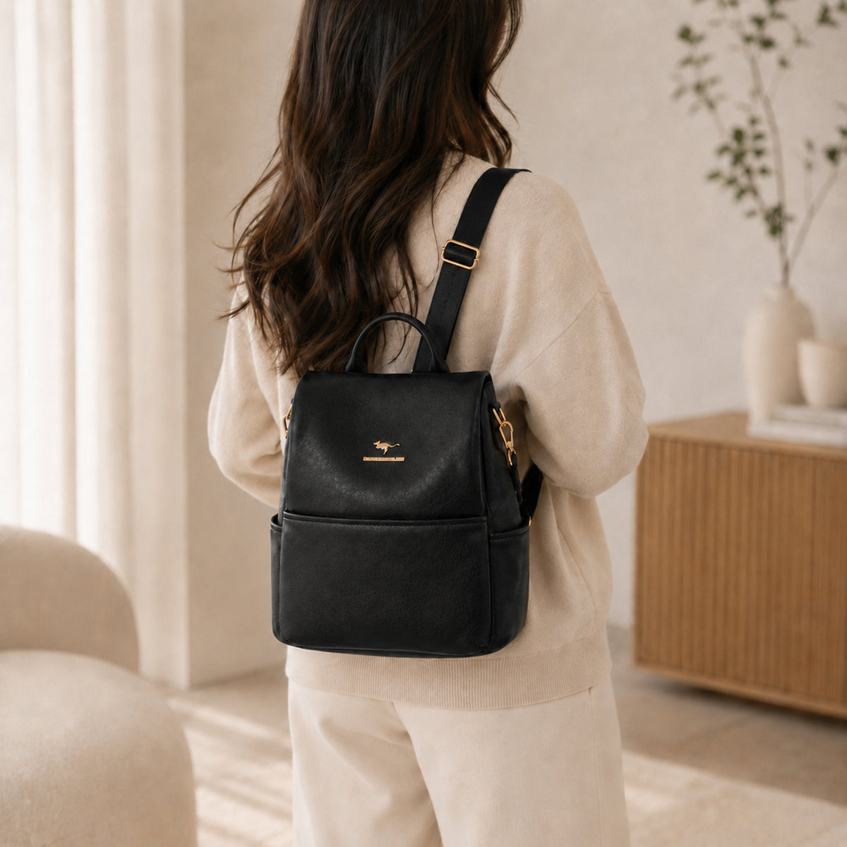 شنطة مستوردة Backpack بتصميم Minimal فاخر متعددة الاستخدامات 2 Way