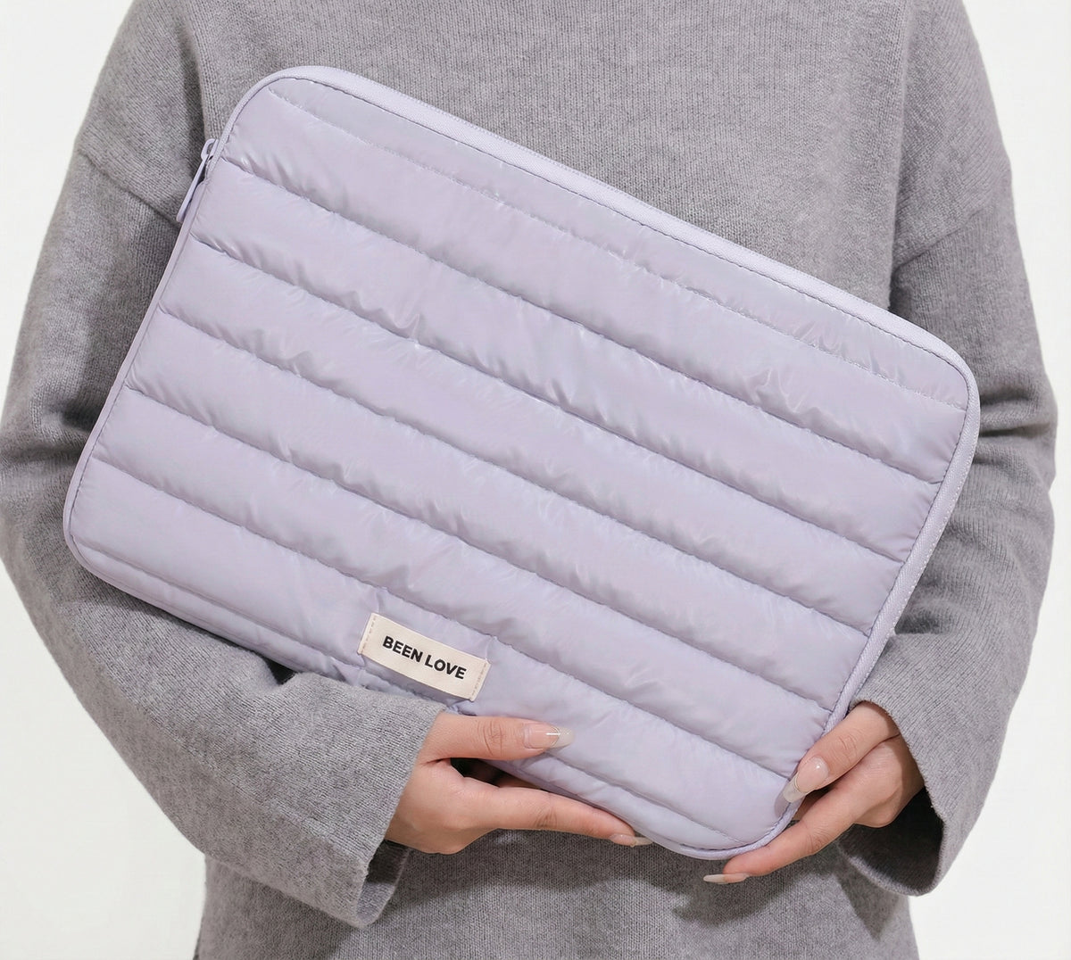 Premium Puffy Quilted Laptop Sleeve