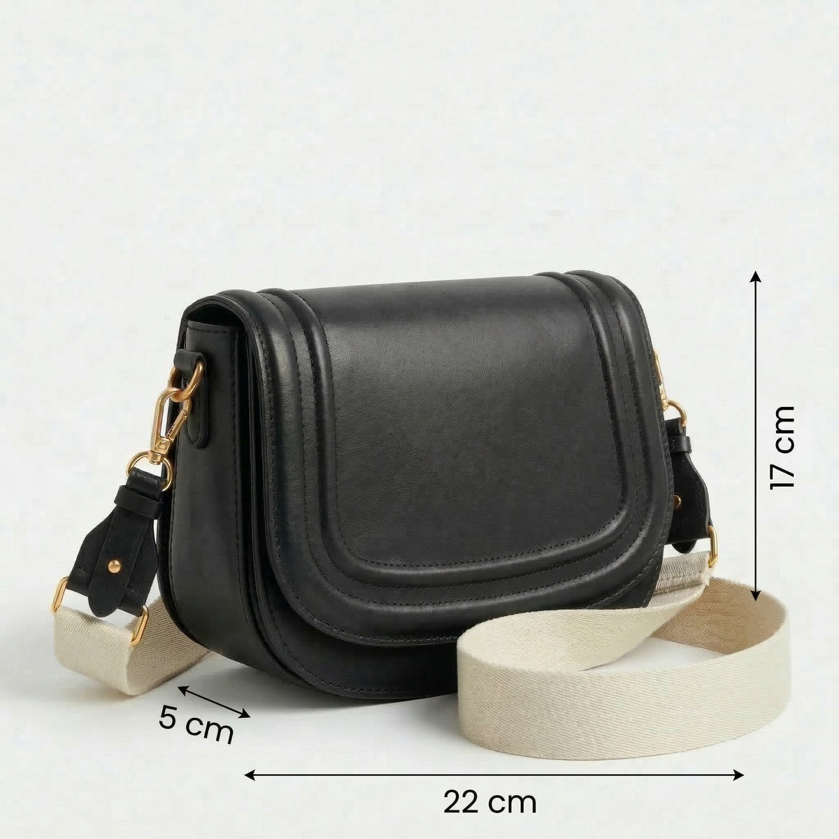 Elegant Saddle Bag – شنطة جلد بتصميم كلاسيك عصري