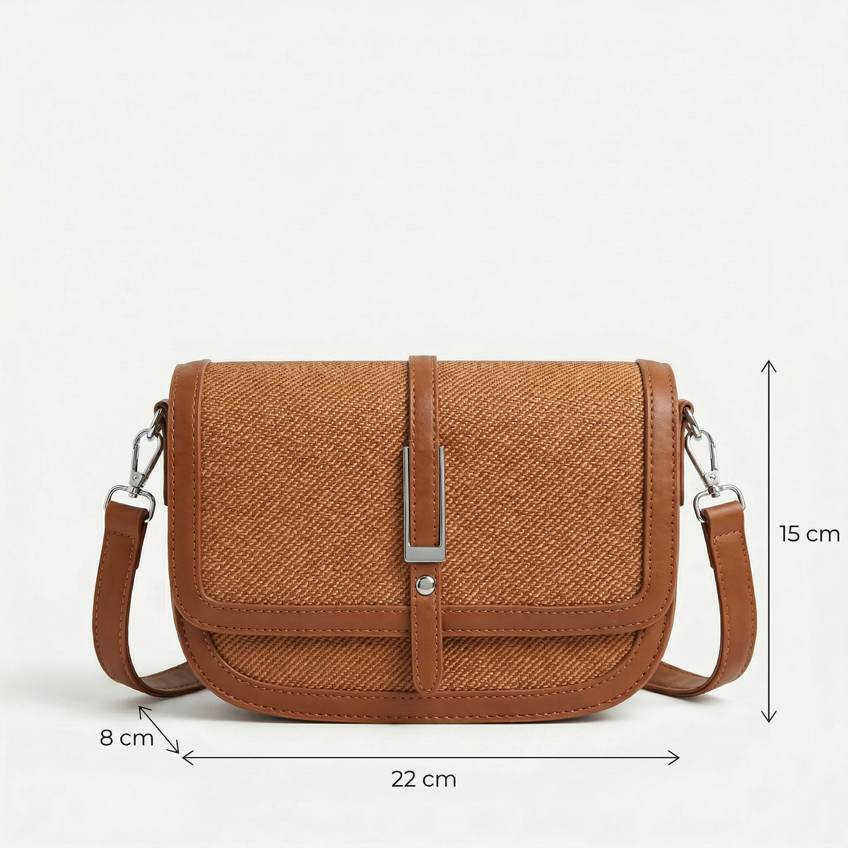 شنطة كروس مستوردة بتصميم شيك ومنسوج - Chic Woven Everyday Bag