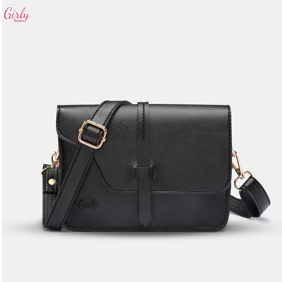 شنطة كروس جلد بتوقيع Girly ✨