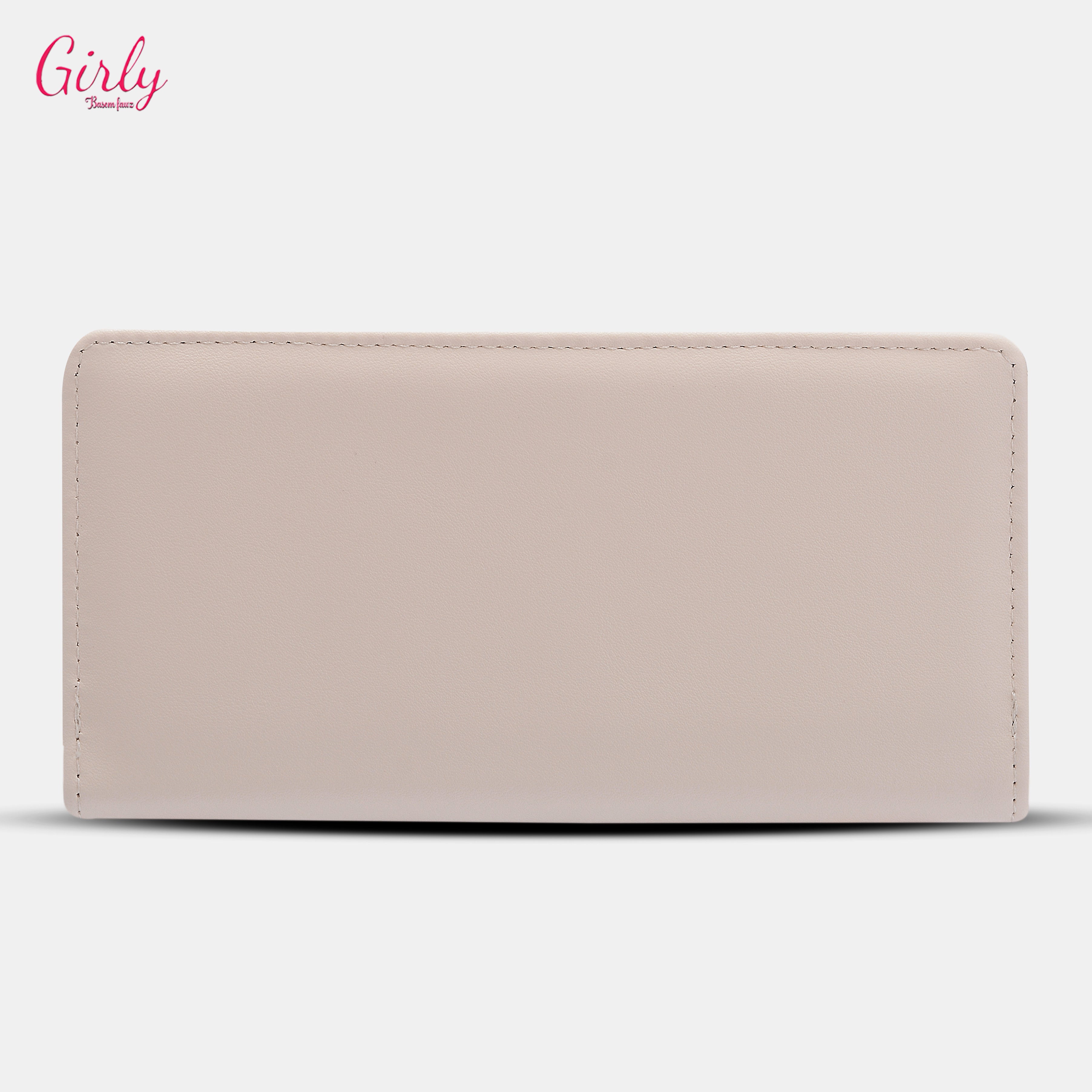 محفظة جلد طويلة بتقسيم داخلي منظم – من Girly
