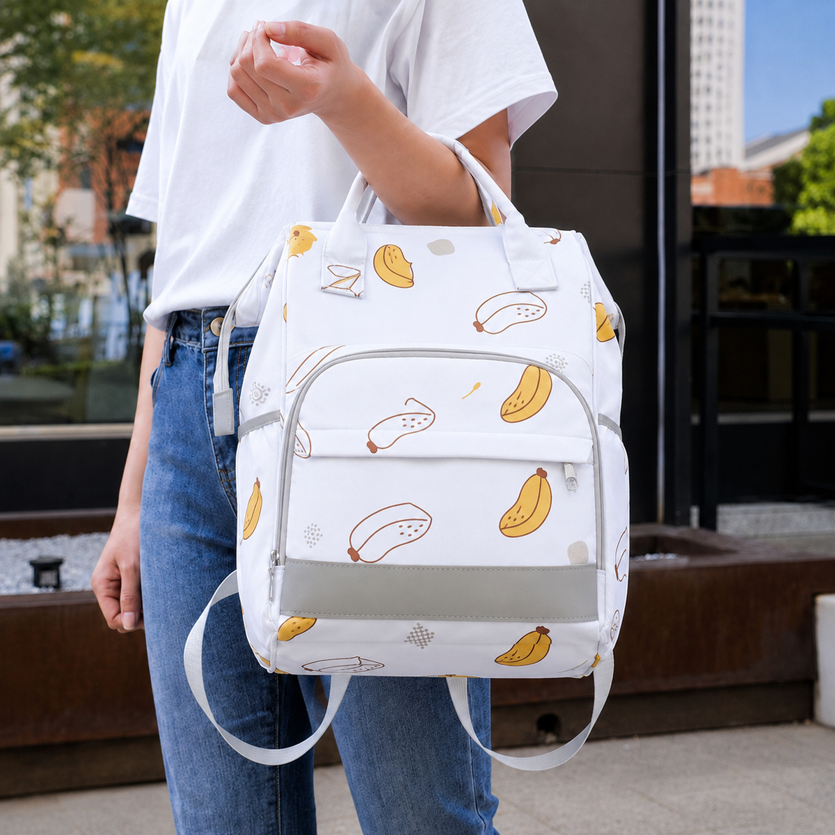 شنطة مامي مستوردة متعددة الجيوب بتصميم عملي عصري | Smart Mommy Backpack