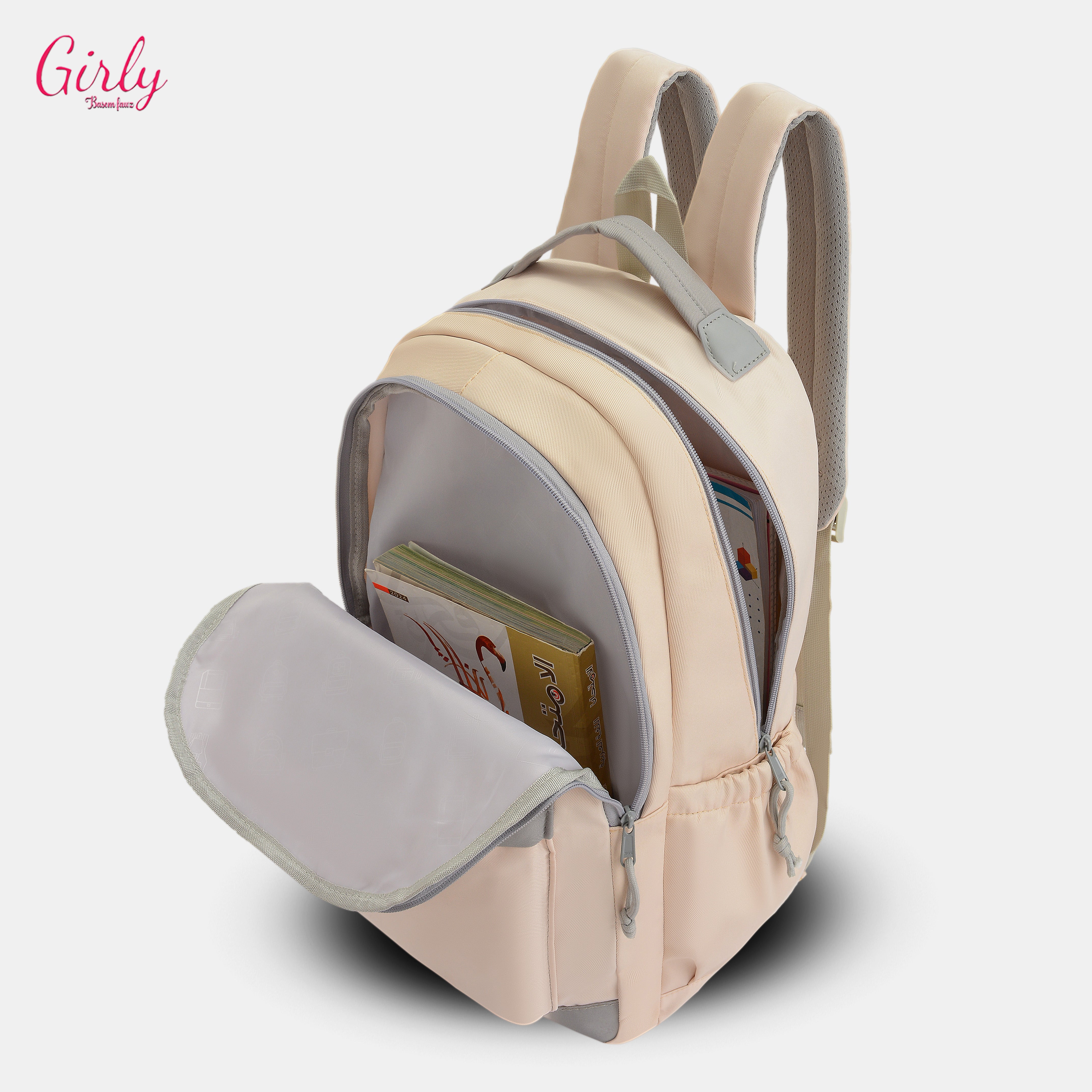 شنطة ظهر دراسية بتجمع بين العملية والبساطة في تصميم عصري 🎒