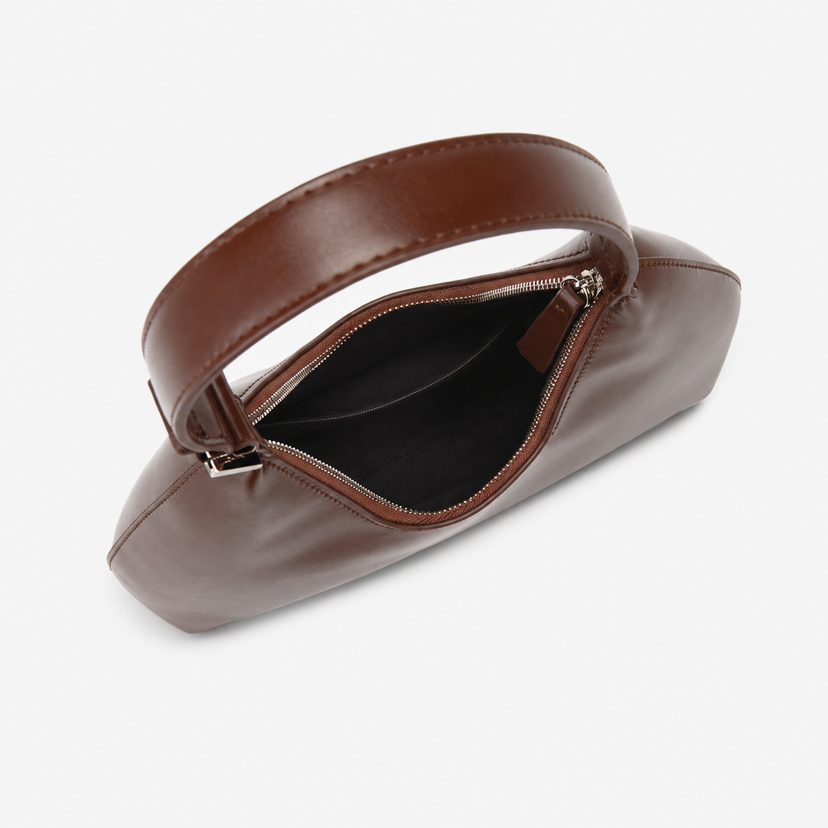 شنطة كتف هاف مون جلد ناعمة بتصميم عصري أنيق - Half Moon Shoulder Bag