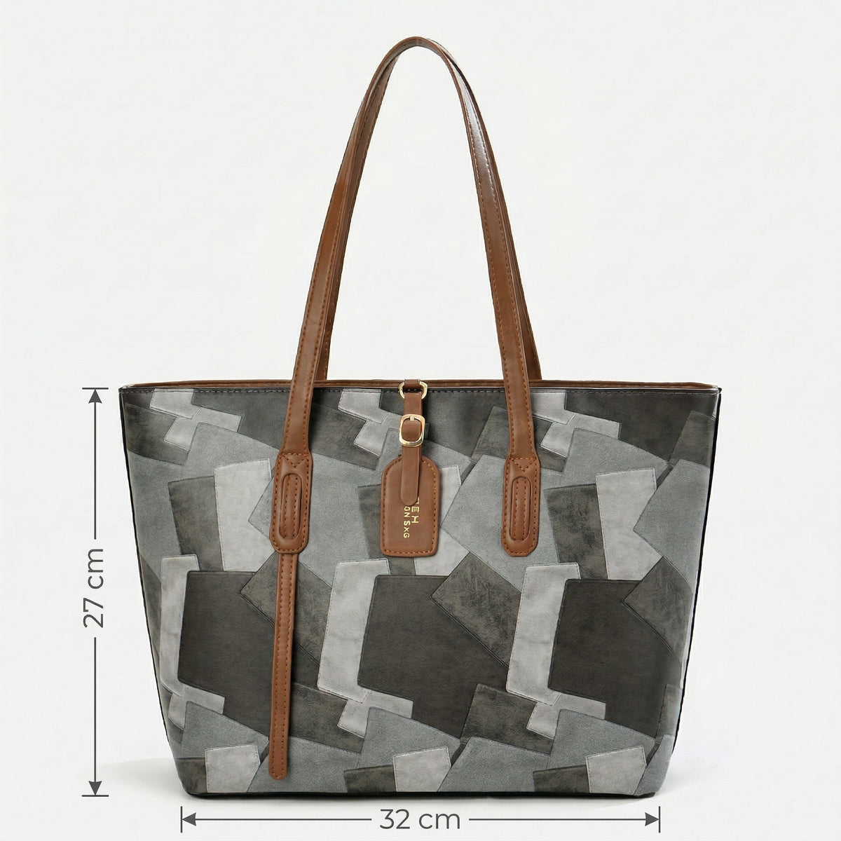 شنطة ستايل مميز بتصميم جرافيك عصري – Graphic Pattern Statement Tote