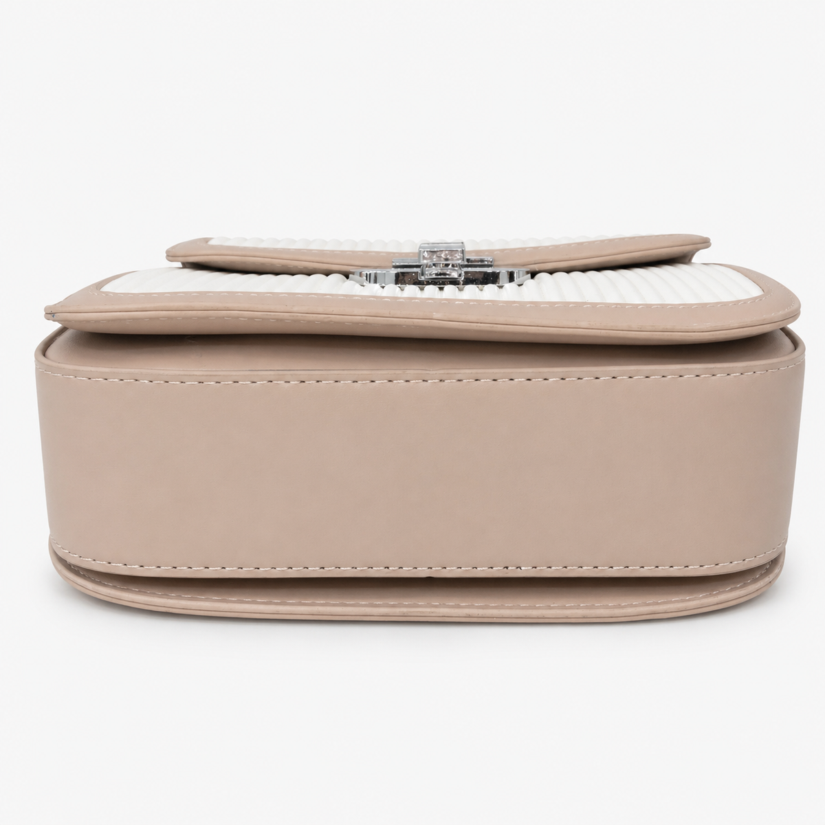 شنطة مستوردة ساتشيل بتصميم مضلع – Ribbed Mini Satchel Bag